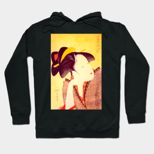 "Geisha" by Kitagawa Utamaro (1753-1806) TECHNICOLOR REMASTERED Hoodie